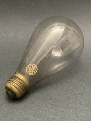 Ge Edison 1904 Antique Carbon Filament Edison Light Bulb 120w