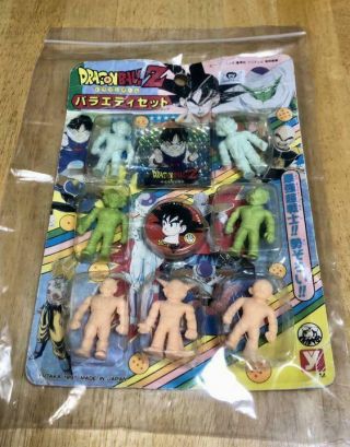Yutaka Dragon Ball Z Variety Set Eraser Figure Sticker Menko Goku Freeza Vintage