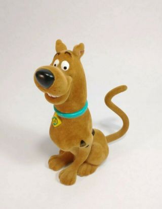 Vintage Scooby - Doo Tv Cartoon Network 6 " Dog Flocked Movable Toy Figurine