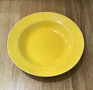 Vintage Homer Laughlin Harlequin Yellow Deep Plate Soup Plate