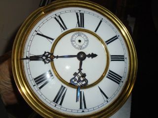 Antique - Gustave Becker - 1 Wt - Vienna Regulator Clock Movement/parts - Ca.  1900 - E374