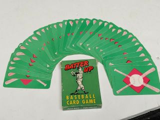 Vintage 1949 Batter Up Baseball Game Ed.  U.  Card 36 Cards