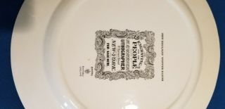 Antique Currier 2 ENGLAND WINTER SCENES Dinner Plates 10.  5 