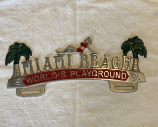 Vintage Miami Beach Florida World 