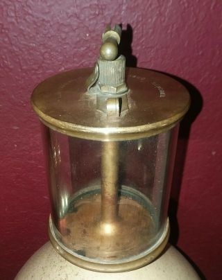 Antique Vintage Brass Lunkenheimer No 6 Fig 300 Sentinel Oiler Made In Usa Heavy