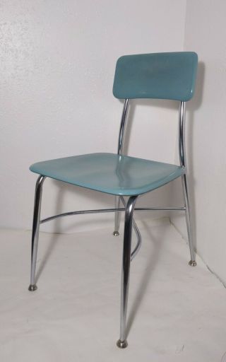 Vintage Mid Century Heywood Wakefield Heywoodite Molded Plastic Chrome Chair