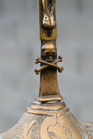 ⭐ antique French religious cross,  crucifix bronze 18th Century⭐ 3