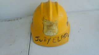 Vintage Ed Bullard Hard Hat Hard Boiled Yellow