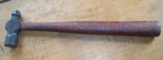 Vintage Plumb 8 Oz Head Ball Peen Hammer - 12 " Wood Handle