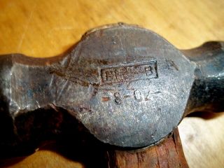Vintage PLUMB 8 oz head Ball Peen Hammer - 12 