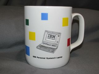 Vintage IBM Personal System/2 Model L40 SX Laptop Advertising Ceramic Cup/Mug 2