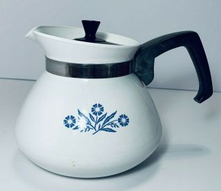 Vintage Corning Ware Stove Top 6 Cup Coffee Pot Very
