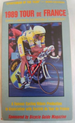 Vintage 1989 Tour De France Vhs Tape Greg Lemonds Incredible Comeback.