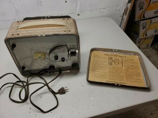 Vintage Kodak Brownie Model 300 8 Mm Film Projector - Runs But Needs Cord,