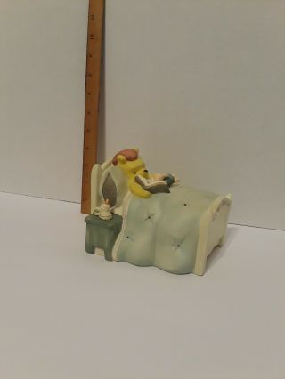 Vintage Winnie The Pooh Ceramic Lamp Nursery Night Light Pooh Piglet.  Good Condit
