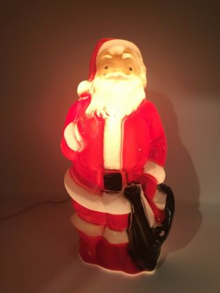 Vintage 1968 Empire Santa Claus Christmas Lighted Blow Mold