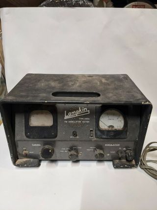 Vintage Lampkin Fm Modulation Meter Type 205a