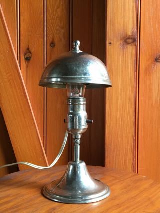 Rare Antique Faries Aluminum Desk Lamp