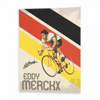 Affiche Poster Eddy Merckx Vintage Vélo France Cyclisme Tour