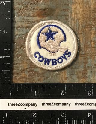 Vintage Dallas Cowboys Nfl Football Team Logo Helmet Patch