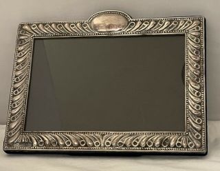 Antique Sterling Silver Rectangular Picture Frame 7 X 5 Inches