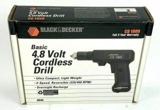 Vintage Black And Decker 4.  8 Volt Cordless Drill (Not) 2