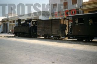 35mm Slide Ose Greece Railways Steam Loco Narrow Gauge 1962 Greek D