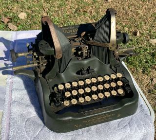 Antique Oliver No.  9 Batwing Typewriter