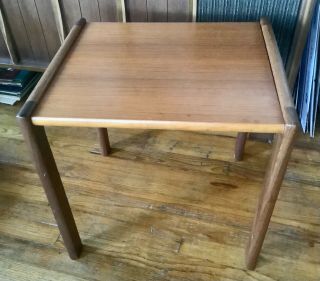 Vintage Wood Mid Century Modern Retro Teak Table Side End Mcm