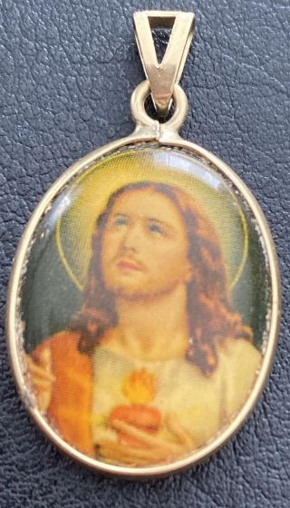 Vintage 14k Gold Milor Religious Medal From Italy