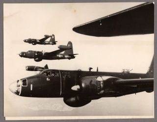 Lockheed Neptune P2v - 5 Formation Us Navy 4 Squadron 1955 Press Photo