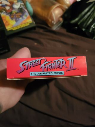 Street Fighter II 2 - The Animated Movie VHS Tape UNRATED MATURE Vintage Game 3