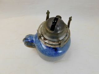 Vintage Jack Pott Studio Pottery Oil Lamp 4 