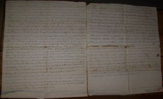 1792 Antique Herkimer Ny Land Deed Legal Document Theophilus Luther Mohawk River