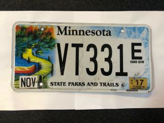 Minnesota State Parks And Trails License Plate