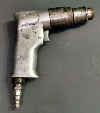 Vintage Pneumatic Air Drill,  3/8 " Chuck,  Reversible