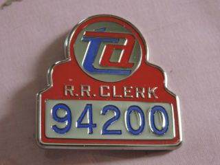 Obsolete York City Transit Subway Ta Nycta Railroad Clerk Nyc Badge