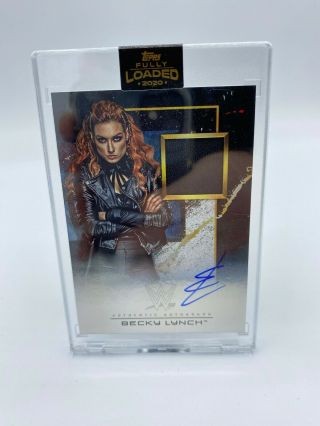 2020 Wwe Topps Fully Loaded Becky Lynch Signed Auto Ring Worn Gear Relic 22/99
