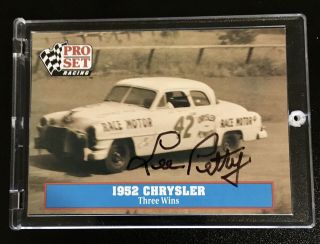Lee Petty Autographed Racing Card - 1991 Pro Set 7
