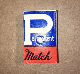 Vintage Permanent Match Striker Cigarette Lighter Key Chain