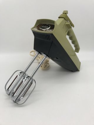 Vintage Sunbeam Mixmaster 5 - Speed Electric Hand Mixer Model H - Aj Green