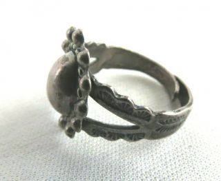 Vintage Sterling Silver Adjustable Ring Signed Sz 7 Probably Mexico