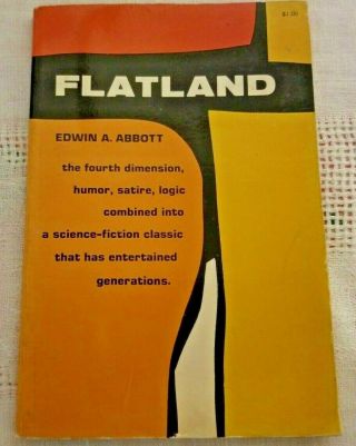 Vintage 1952 Flatland: A Romance Of Many Dimensions By Edwin A.  Abbott Dover