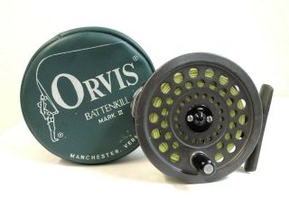 Vintage Orvis Battenkill Mark - Iii Fly Fishing Reel W/ Case