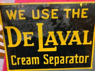 Delaval Cream Separator Metal Sign,  Antique Dairy Farm Sign