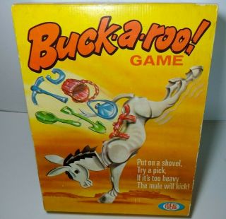 Vintage 1970 Buck A Roo Ideal Game 2354 - 9 Buckaroo Cowboy