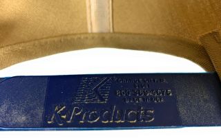 Vintage Dekalb Seed Farm Snapback Adjustable K Products USA Khaki Navy Cap Hat 3