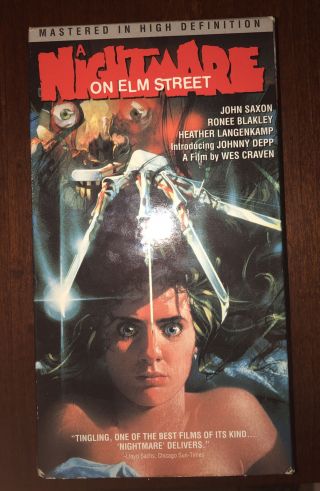 A Nightmare On Elm Street (vhs,  1997) Collectable,  Vintage