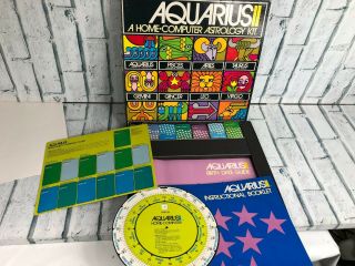 Vintage 1973 Aquarius Ii A Home Computer Astrology Kit Game By Hoi Polloi