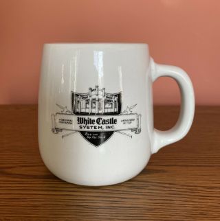Vintage White Castle Mug Restaurantware Heavy Ashtray Coffee Combo